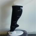 Girls' Casual Knee-high Black Quick Dry Print Socks